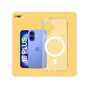 Magnetic Back Cover for APPLE iPhone 16 Plus (Transparent)