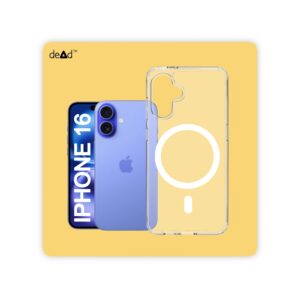 Magnetic Back Cover for APPLE iPhone 16 (Transparent)