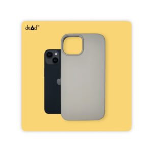 Silicone Back Cover for Apple iPhone 14 (Stone Grey)