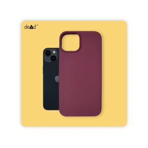 Silicone Back Cover for Apple iPhone 13 (Maroon)