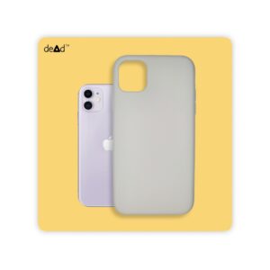 Silicone Back Cover for Apple iPhone 11 (Stone Grey)