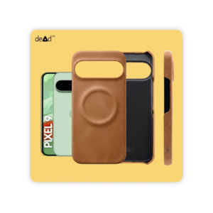 Suede Leather Back Cover for Google Pixel 9 (Tan)