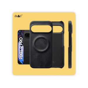 Suede Leather Back Cover for Google Pixel 9 Pro (Black)