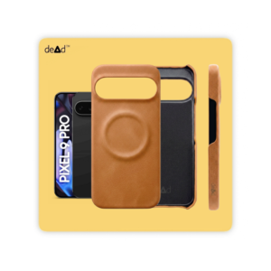 Suede Leather Back Cover for Google Pixel 9 Pro (Tan)