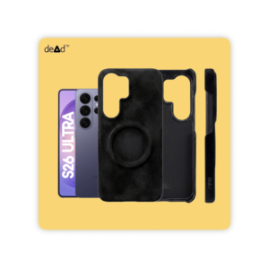 Suede Leather Back Cover for SAMSUNG Galaxy S26 Ultra 5G (Black)