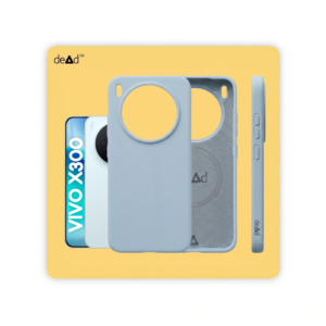 Silicone Back Cover for vivo X300 (Mist Blue)