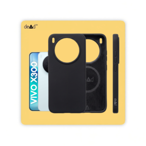 Silicone Back Cover for vivo X300 (Black)