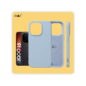 Silicone Back Cover for iQOO 15 (Mist Blue)