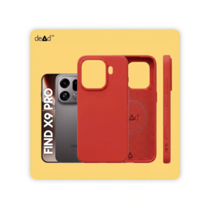 Silicone Back Cover for OPPO Find X9 Pro (Red)