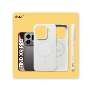 Silicone Back Cover for OPPO Find X9 Pro (White)
