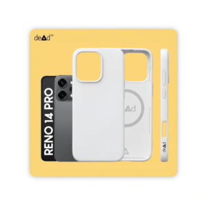Silicone Back Cover for OPPO Reno14 Pro 5G (White)