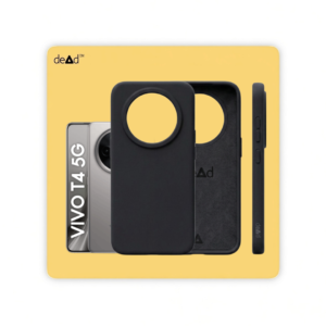 Silicone Back Cover for vivo T4 5G (Black)