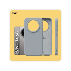 Silicone Back Cover for vivo T4 5G (Mist Grey)