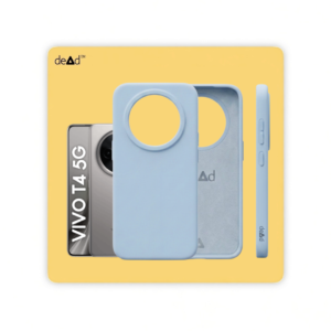 Silicone Back Cover for vivo T4 5G (Mist Blue)
