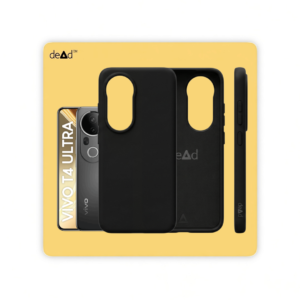 Silicone Back Cover for vivo T4 Ultra 5G (Black)