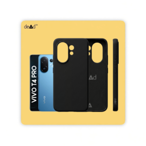 Silicone Back Cover for vivo T4 Pro 5G (Black)