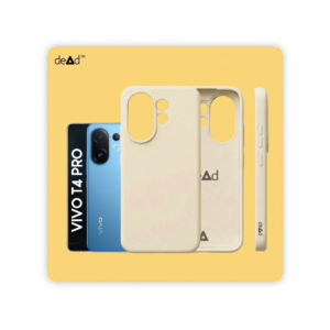 Silicone Back Cover for vivo T4 Pro 5G (Antique White)