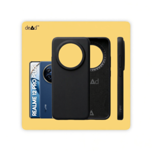 Silicone Back Cover for realme 12 Pro Plus 5G (Black)
