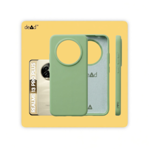 Silicone Back Cover for realme 13 Pro Plus 5G (Gossip Green)