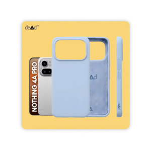 Silicone Back Cover for Nothing Phone 4a Pro (Bluish White)