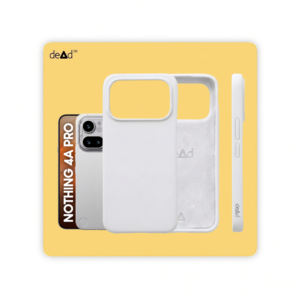 Silicone Back Cover for Nothing Phone 4a Pro (White)