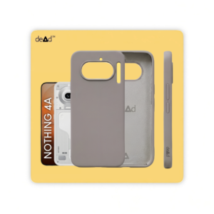Silicone Back Cover for Nothing Phone 4a (Stone Gray)