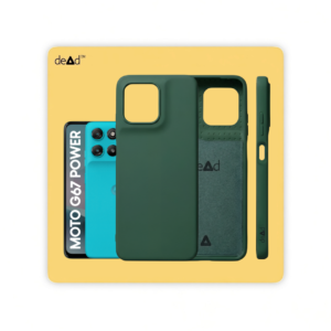 Silicone Back Cover for MOTOROLA g67 power 5G (Dark Green)
