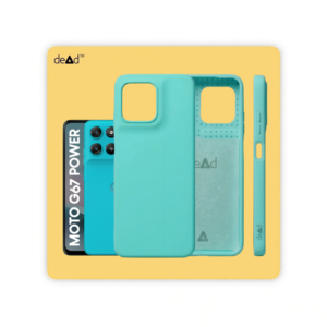 Silicone Back Cover for MOTOROLA g67 power 5G (Aqua Blue)