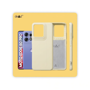 Silicone Back Cover for Motorola Edge 50 Pro 5G (Antique White)