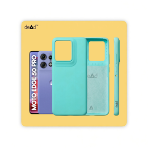 Silicone Back Cover for Motorola Edge 50 Pro 5G (Aqua Blue)