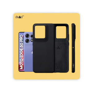 Silicone Back Cover for Motorola Edge 50 Pro 5G (Black)