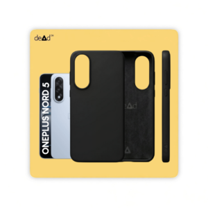 Silicone Back Cover for OnePlus Nord 5 (Black)