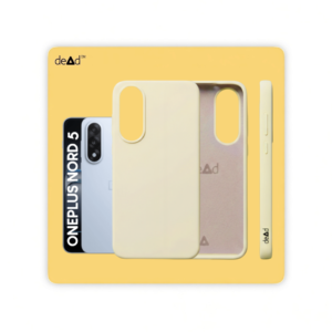 Silicone Back Cover for OnePlus Nord 5 (Antique White)