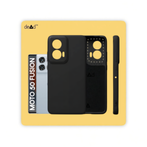 Silicone Back Cover for MOTOROLA Edge 50 Fusion (Black)