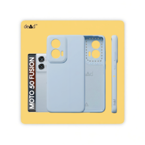 Silicone Back Cover for MOTOROLA Edge 50 Fusion (Mist Blue)