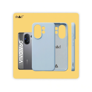 Silicone Back Cover for vivo V60 5G (Mist Blue)
