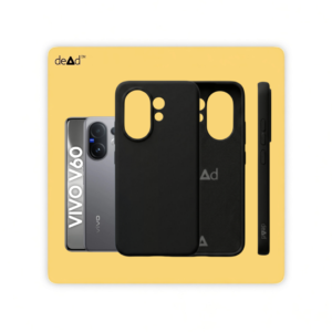 Silicone Back Cover for vivo V60 5G (Black)