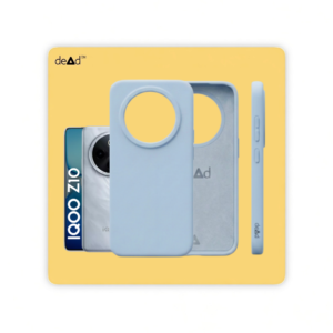 Silicone Back Cover for iQOO Z10 5G (Mist Blue)