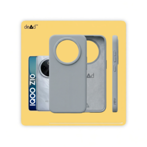 Silicone Back Cover for iQOO Z10 5G (Mist Grey)