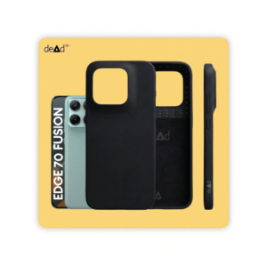 Silicone Back Cover for MOTOROLA Edge 70 Fusion (Black)