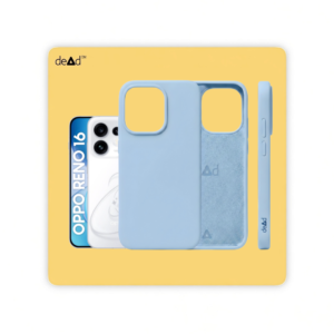 Silicone Back Cover for OPPO Reno16 5G (Mist Blue)