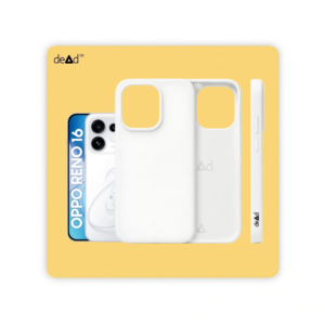 Silicone Back Cover for OPPO Reno16 5G (White)