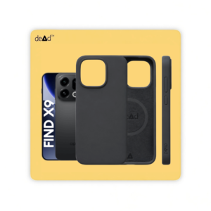 Silicone Back Cover for OPPO Find X9 (Charcoal Black)