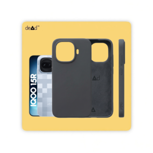 Silicone Back Cover for iQOO 15R (Charcoal Black)