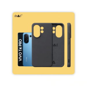 Silicone Back Cover for vivo T4 Pro 5G (Charcoal Black)