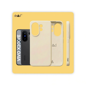 Silicone Back Cover for vivo X200 FE (Antique White)