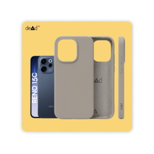 Silicone Back Cover for OPPO Reno15c 5G (Stone Gray)