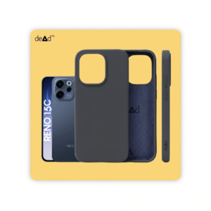 Silicone Back Cover for OPPO Reno15c 5G (Charcoal Black)