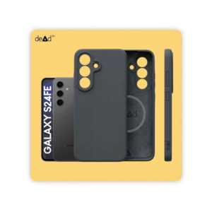 Silicone Back Cover for Samsung Galaxy S24 FE 5G (Charcoal Black)