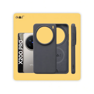 Silicone Back Cover for vivo X200 Pro (Charcoal Black)